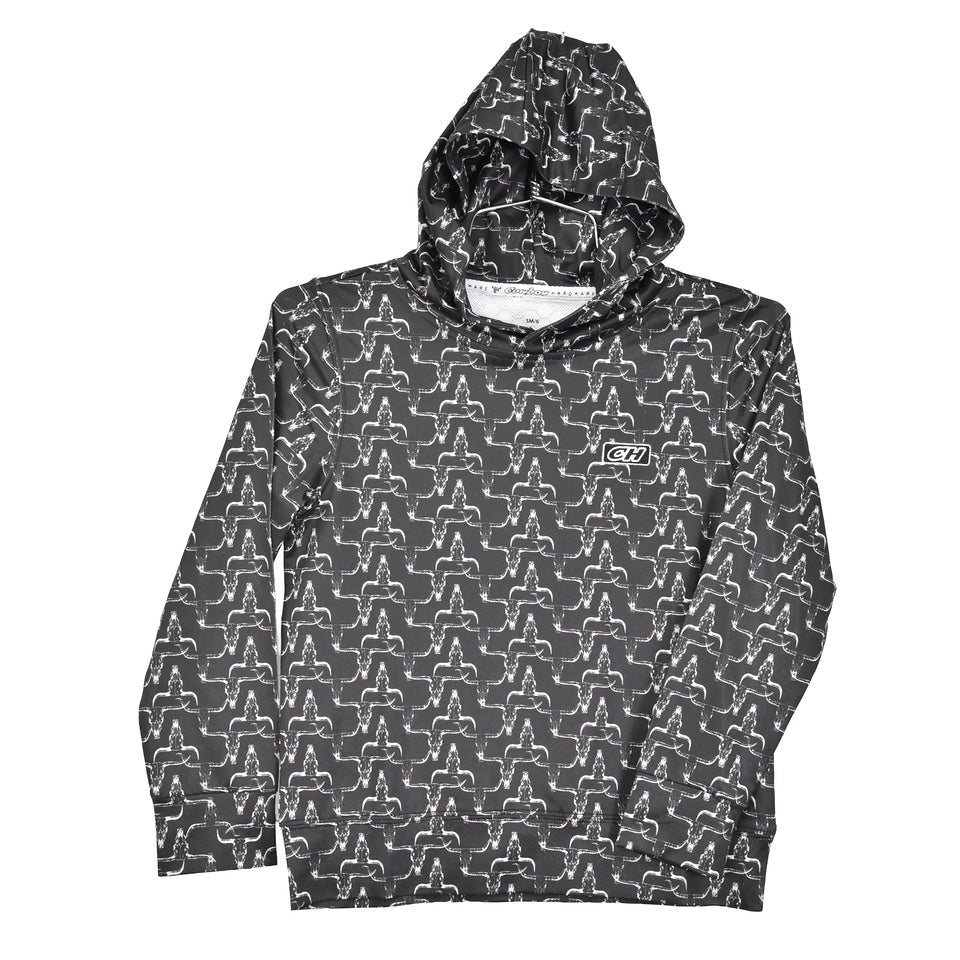 Boys CH Black "Hombre Skull" Athletic Hoody