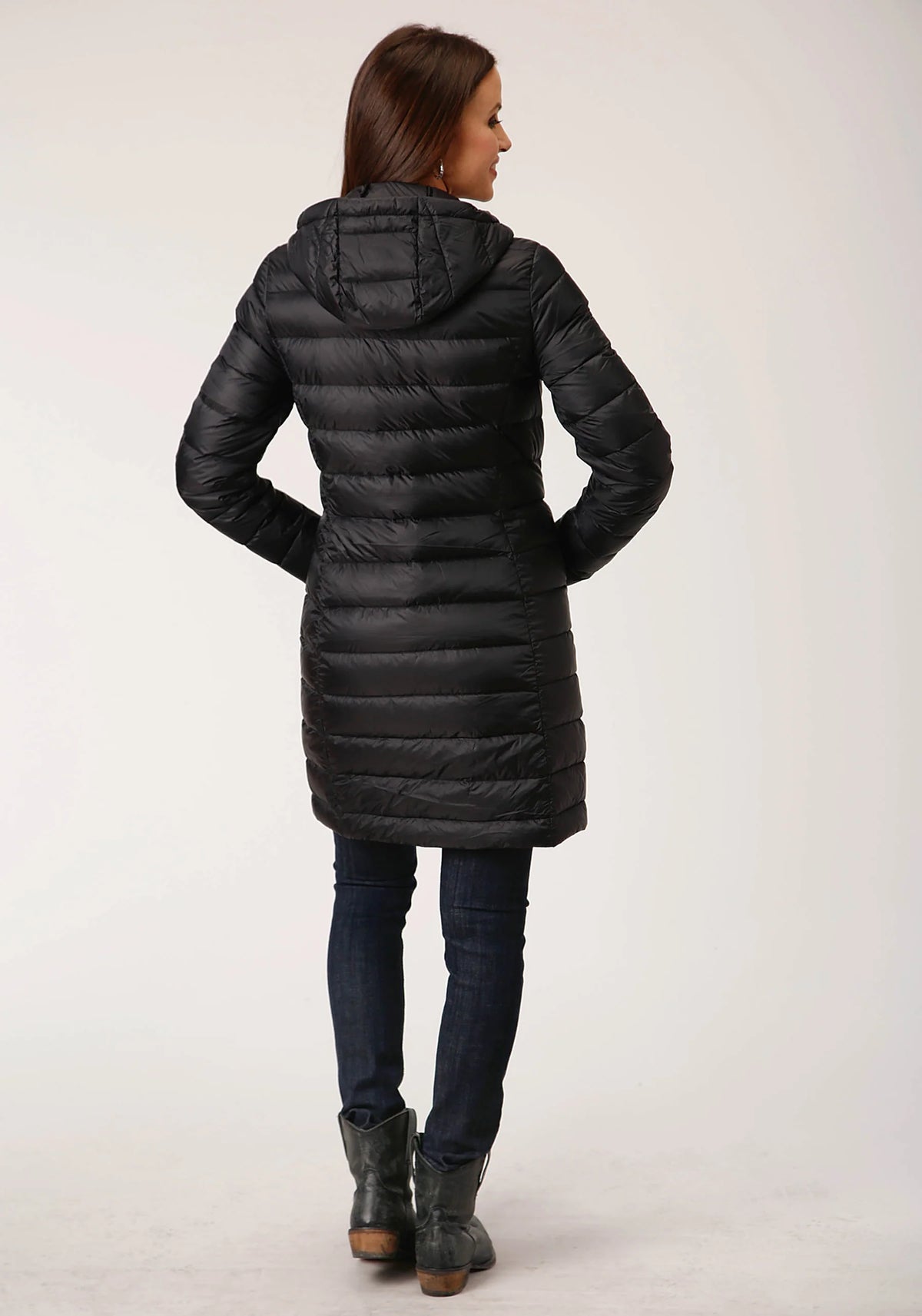 Roper Womens Crushable Down Filled Long Coat