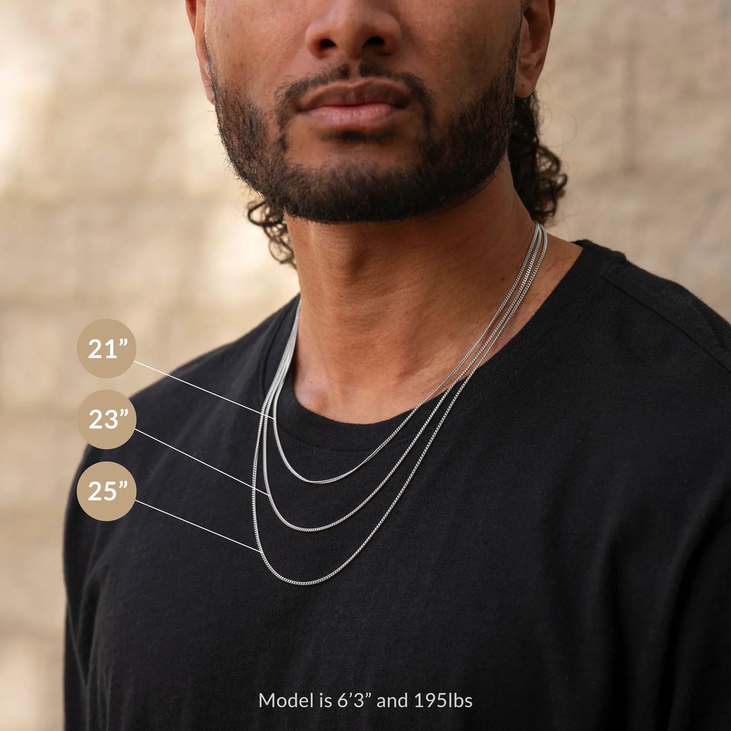Initial Tag Necklace - Stealth