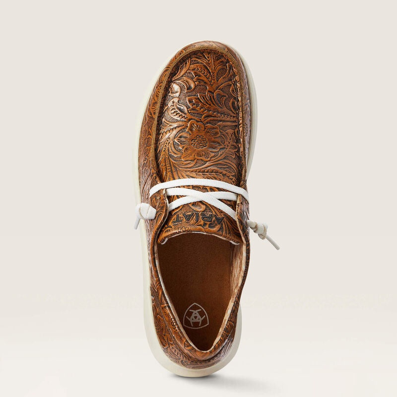 Hilo Brown Floral Emboss