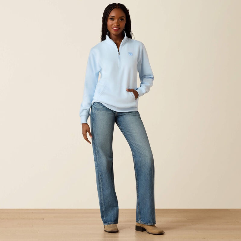 LIGHT BLUE 1/2 ZIP