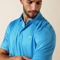 Blue All Over Print Polo