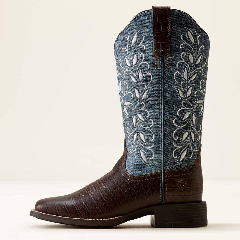 Round Up Holly Wide Square Toe Western Boot