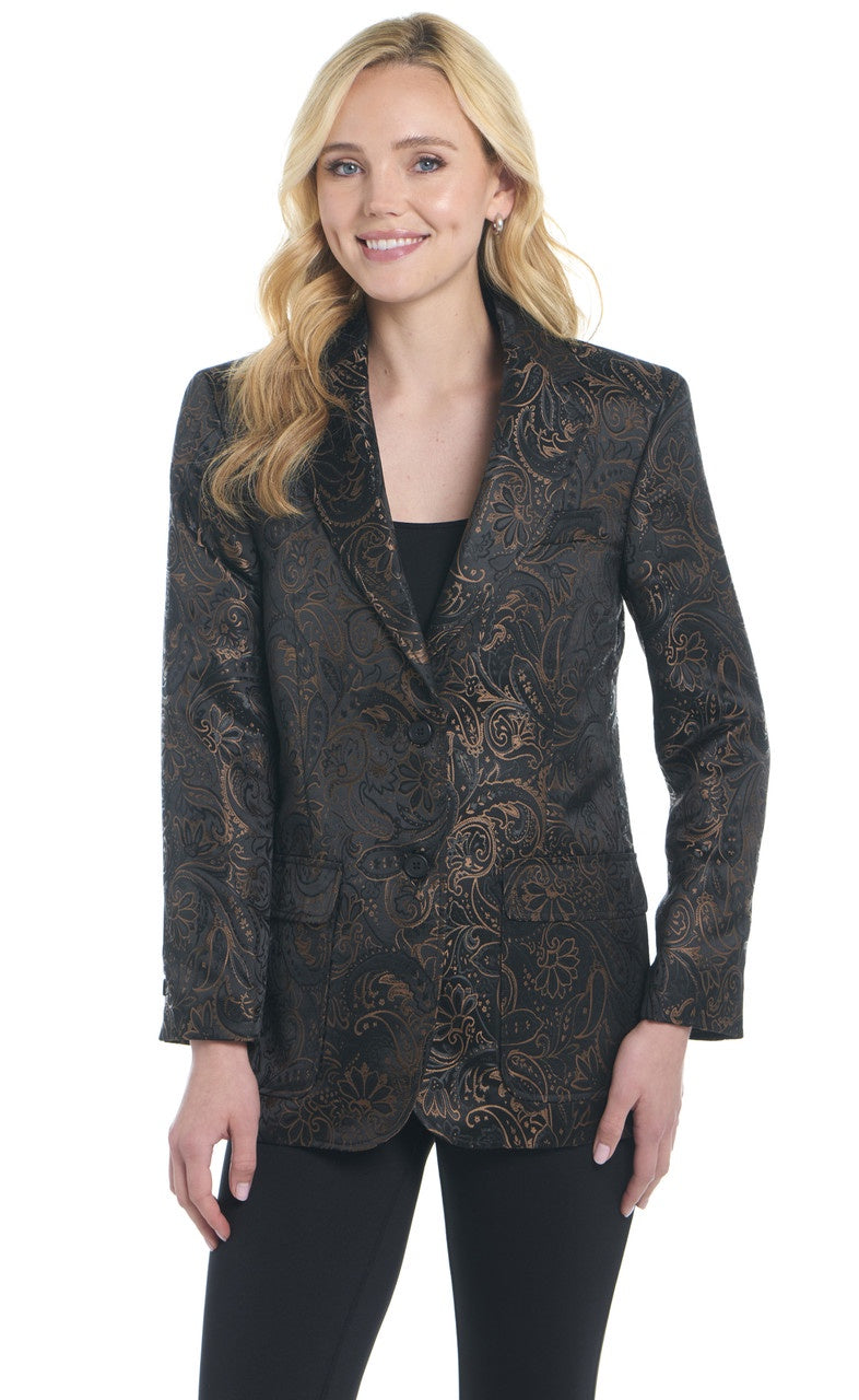 Brown and Black dress jacket