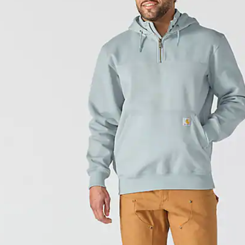 Paxton 1/4-Zip Hooded Blue Cove