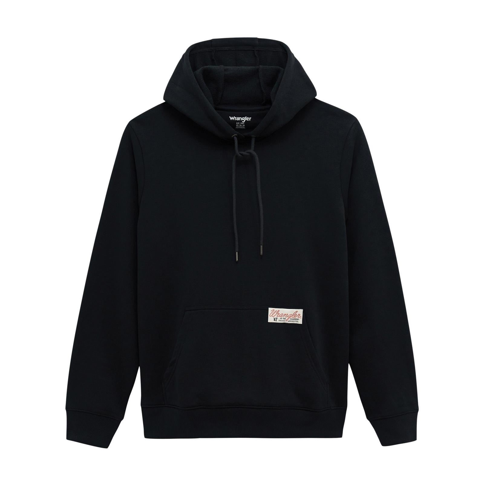 Wrangler® Black Western Hoodie
