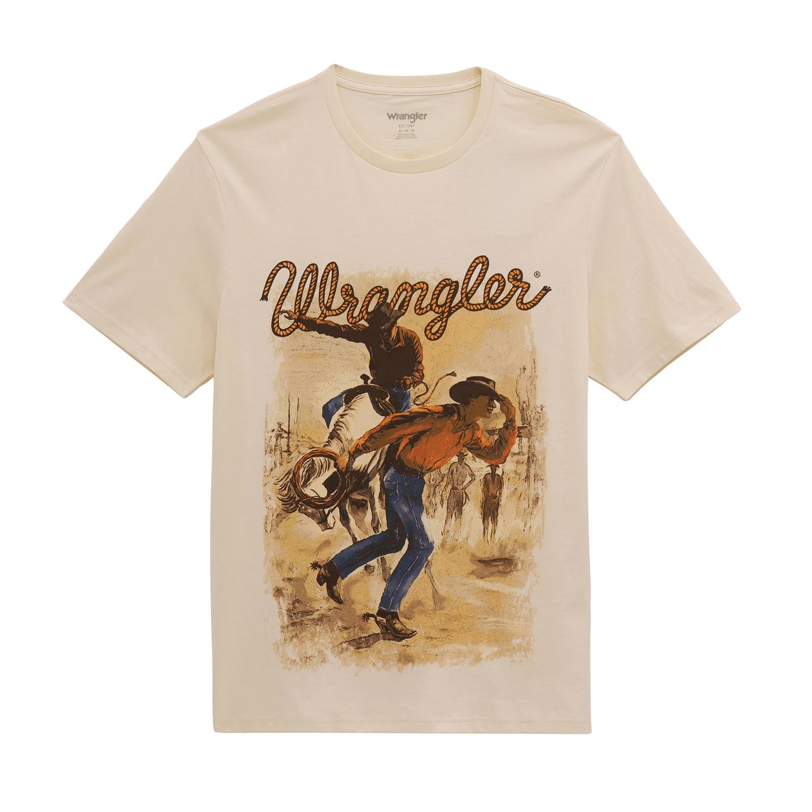 Wrangler® Graphic Short Sleeve T Antique White