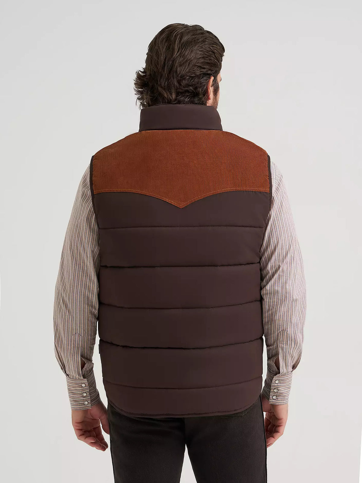 New Color Men's Corduroy Yoke Puffer Vest