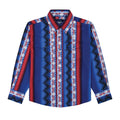 Checotah®  Western Long Sleeve Shirt - Classic  Blue