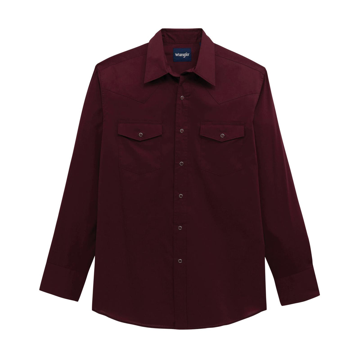 Western® Dress Burgandy Western Solid Shirt