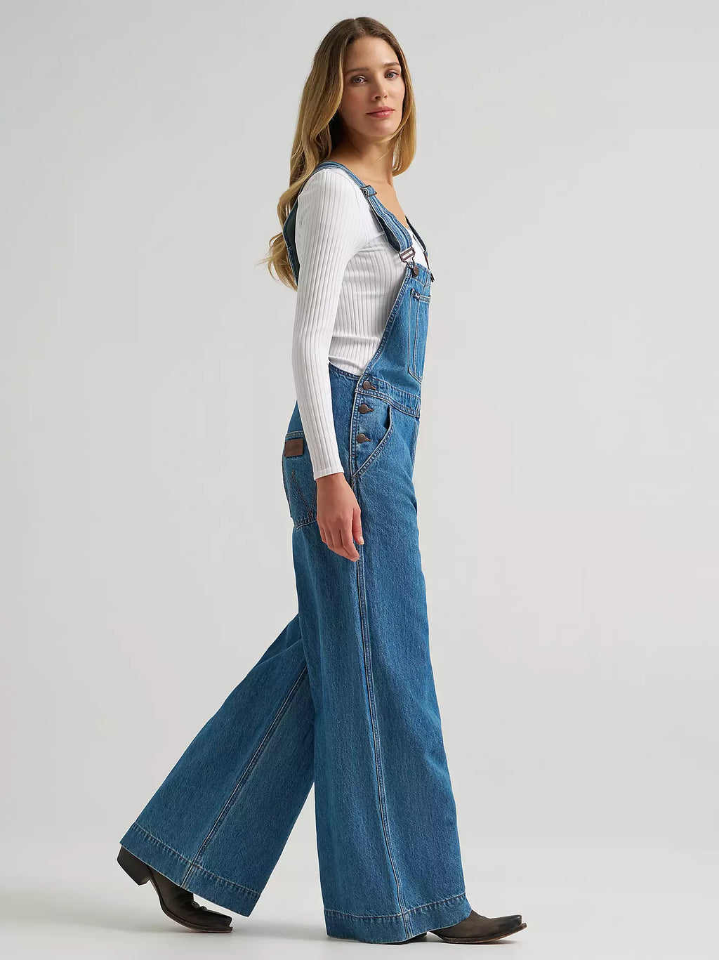 Wrangler Retro® Bailey Wide Leg Overalls