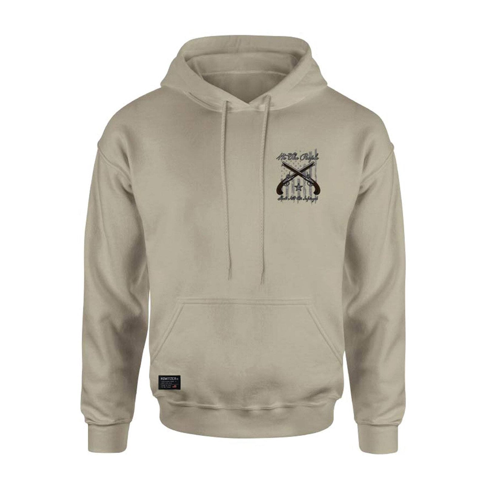 Howitzer Style Men's Hoodie Musket Flag Military Grunt MFG