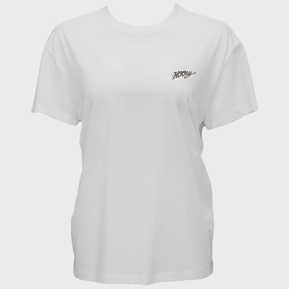 Concho" T-shirt Cream w/Tan & Brown Logo