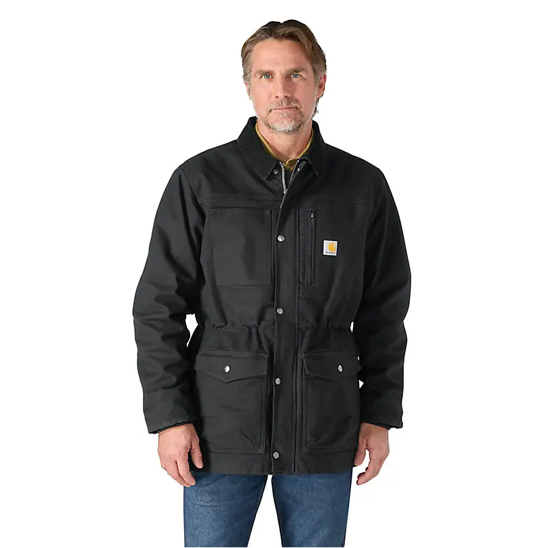 Montana  Black Rugged Flex® Duck Ranch Coat