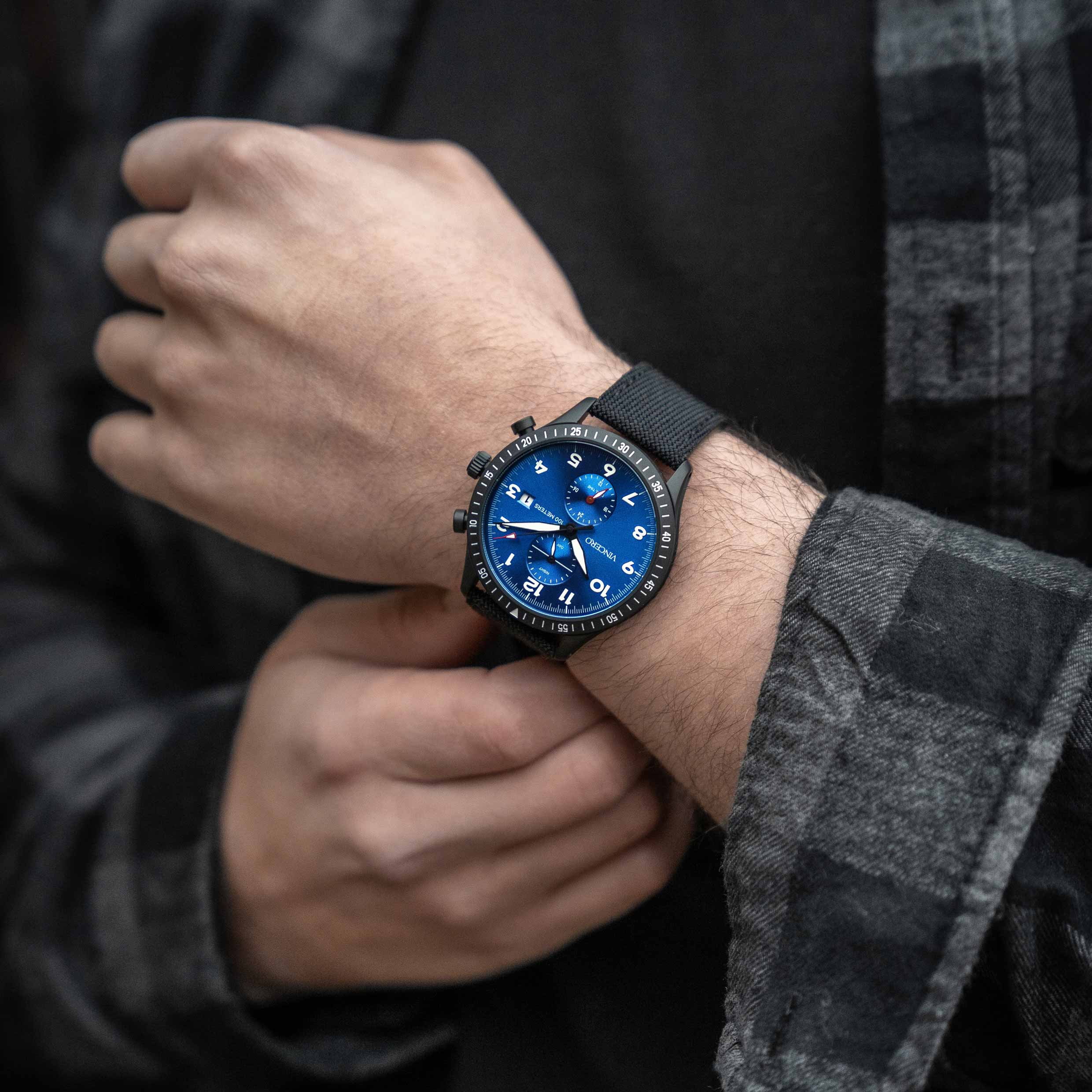 The Altitude - Matte Black/Cobalt