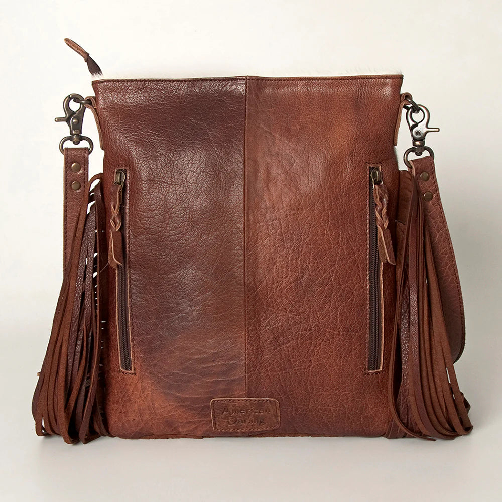 Cowhide Large Crossbody with Rider and Calf