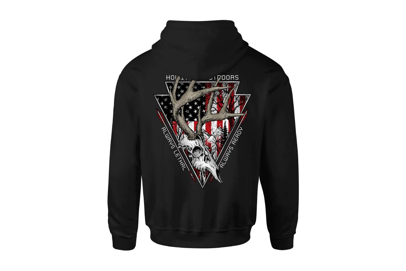 Flag &Horns  Black