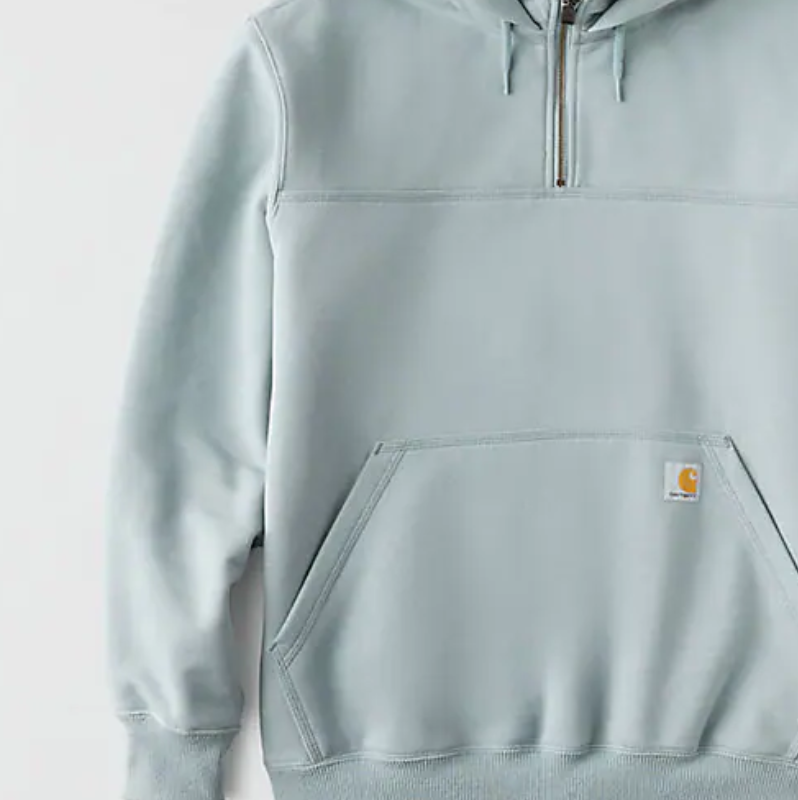 Paxton 1/4-Zip Hooded Blue Cove