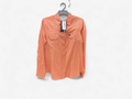 Orange burgundy blouse