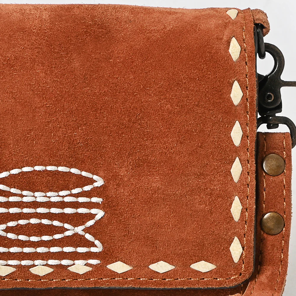 Genuine Suede Wallet Bag