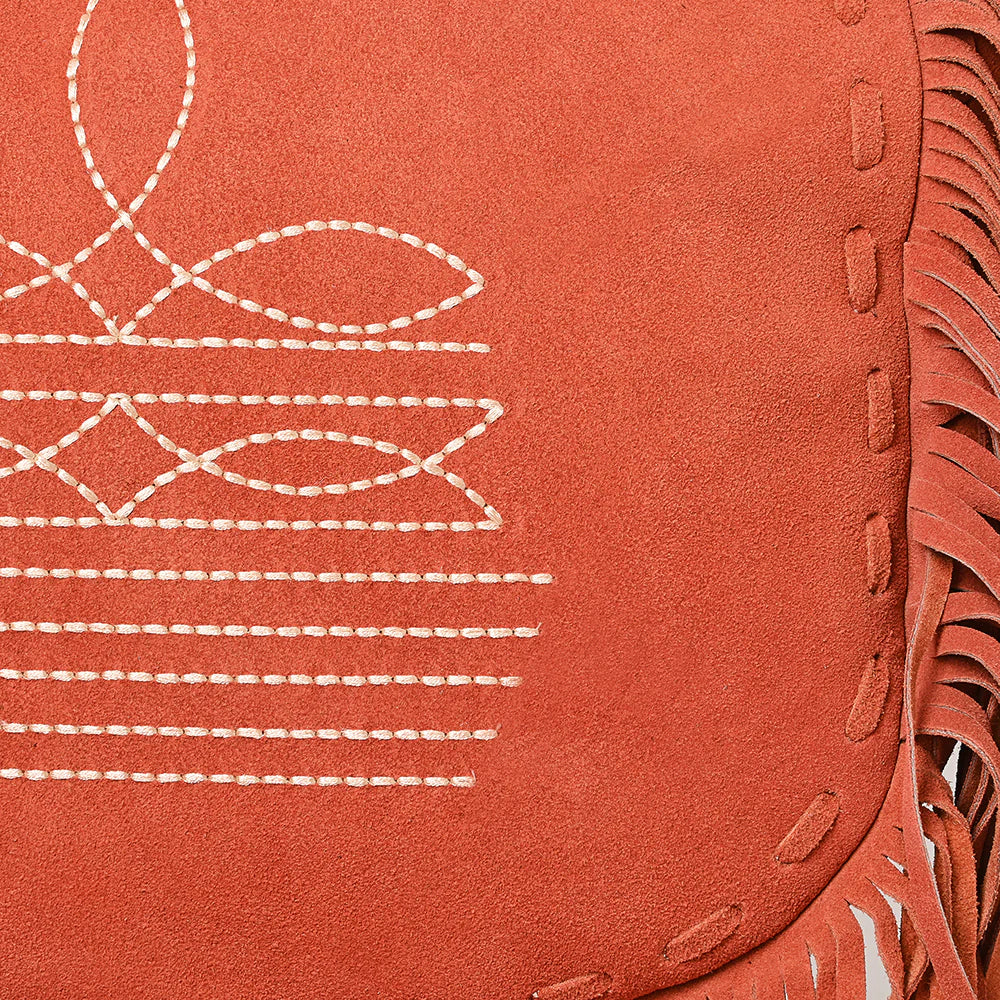 Fringe Boot Stitched  Cross body Bag