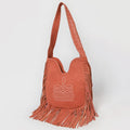 Fringe Boot Stitched  Cross body Bag