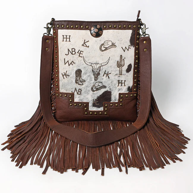 Crossbody Hair-On Genuine Western Leather Bag