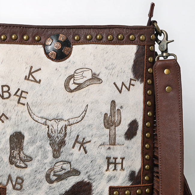 Crossbody Hair-On Genuine Western Leather Bag
