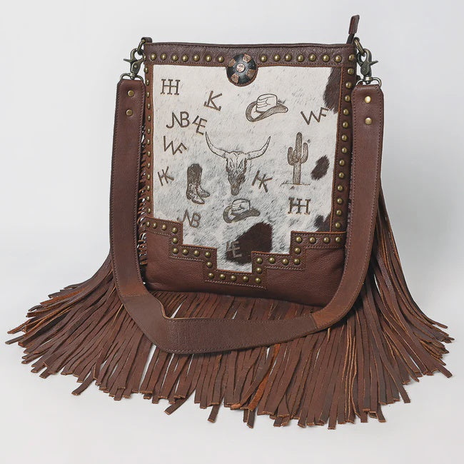 Crossbody Hair-On Genuine Western Leather Bag
