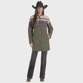 Panhandle Women's Aztec Print Quilted Coat