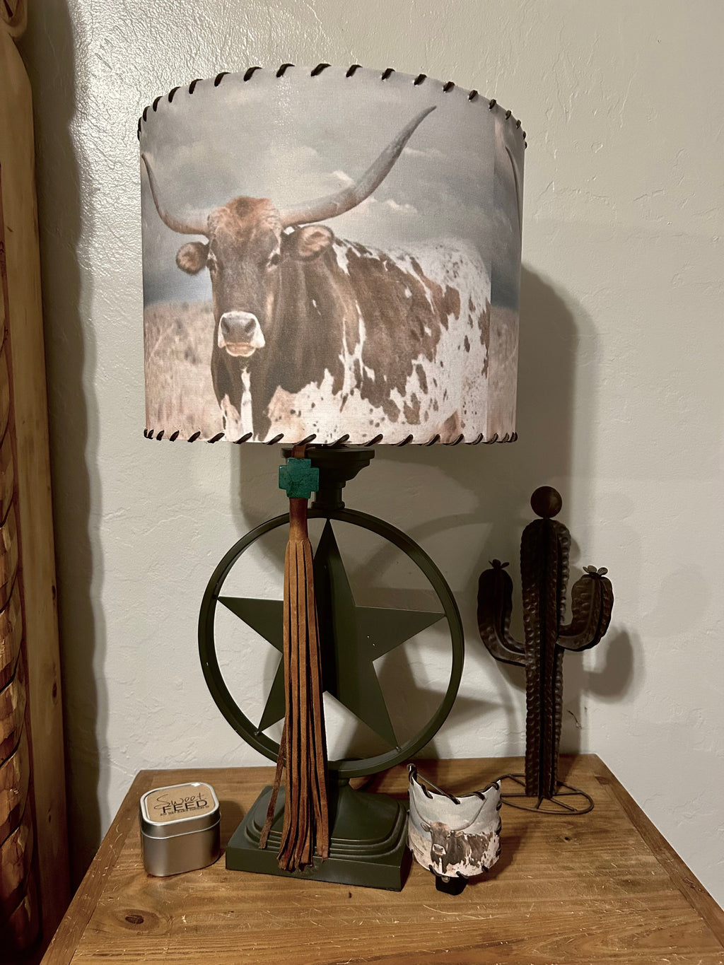 Longhorn Cow Lampshade
