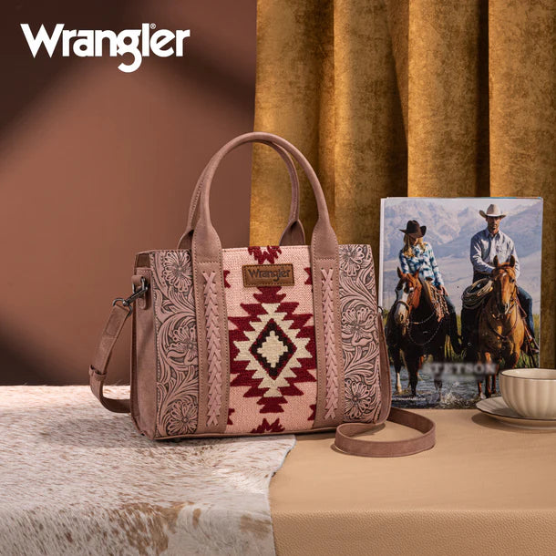 Print Concealed Carry Tote/Crossbody - Dark Pink