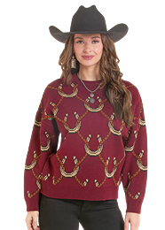 HORSESHOE CREWNECK