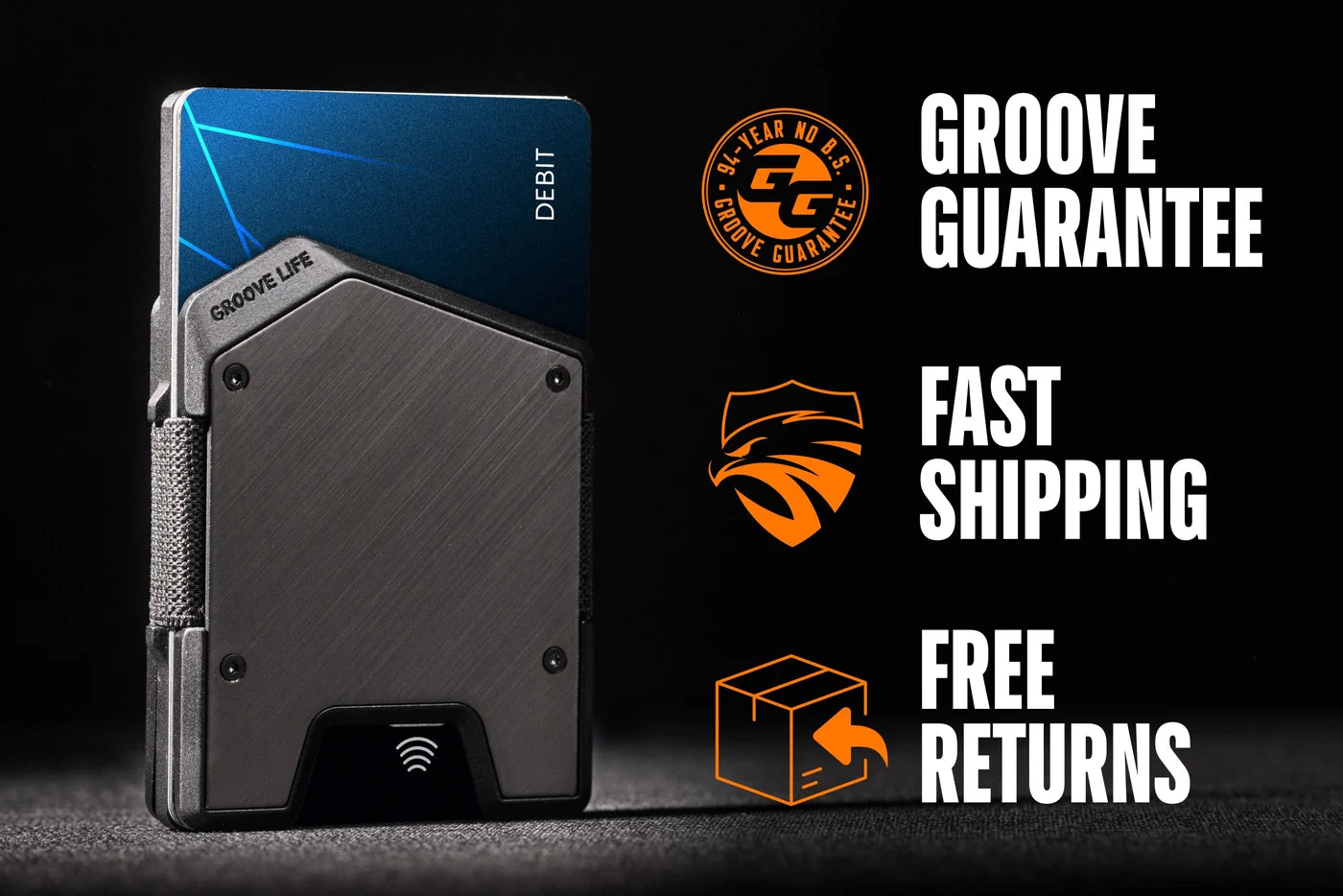 Groove Wallet® Stealth Black
