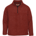 Red Wool 1/4 Zip Pull Over