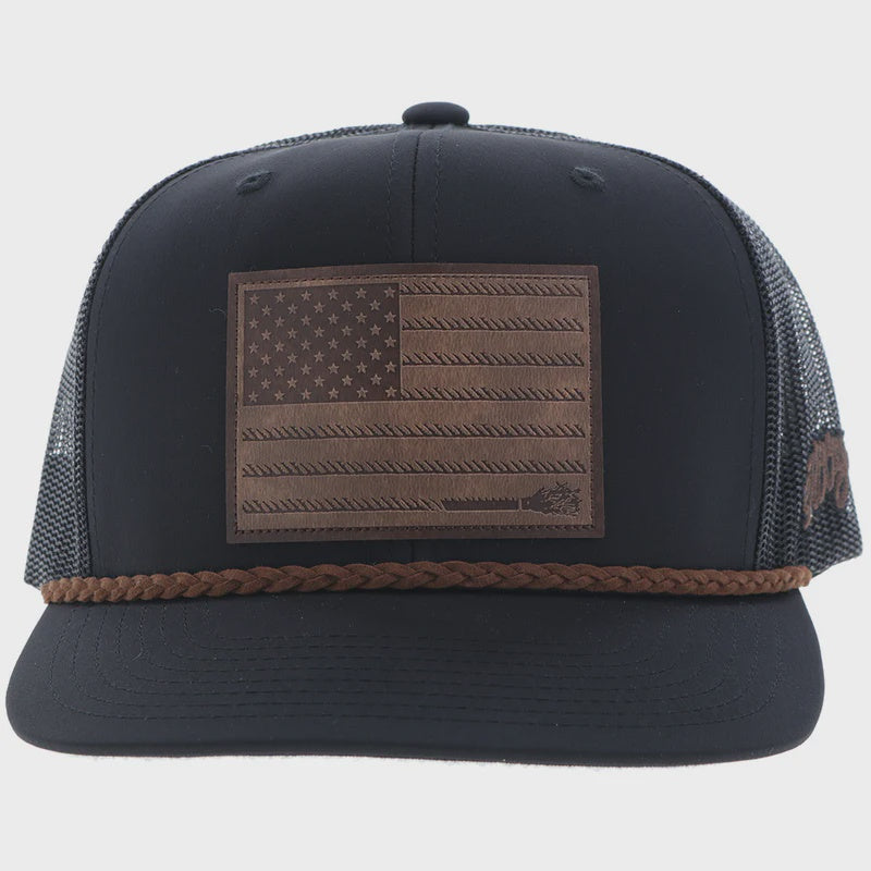 Liberty Roper" Black w/Leather Patch