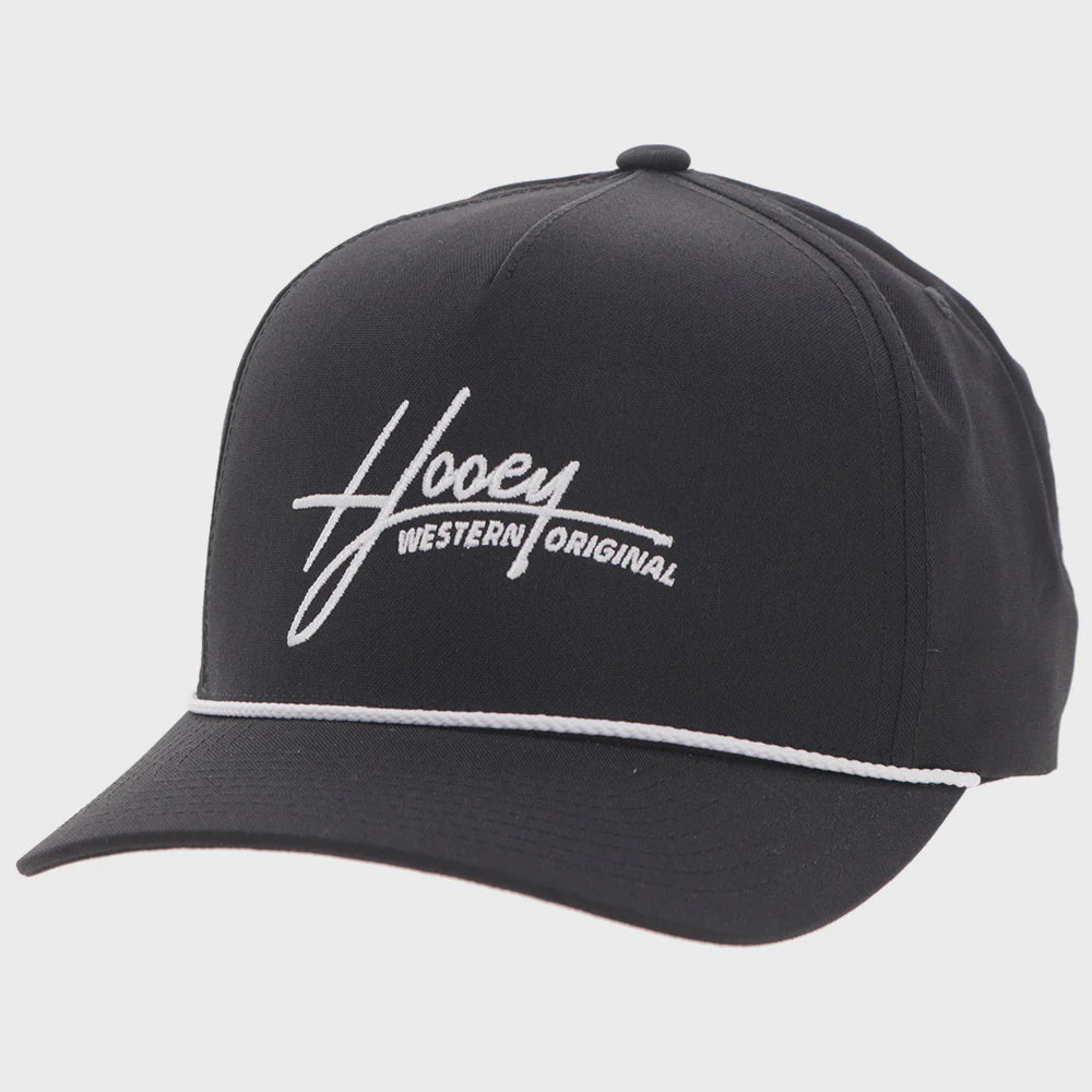 Mark Out" Hat Black w/White