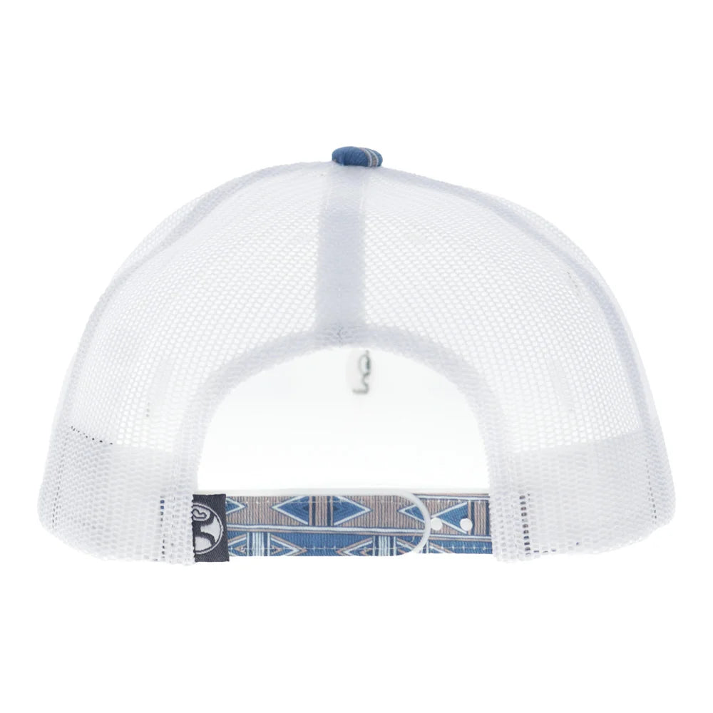 Doc 5-Panel Trucker Snapback Hat Blue/White
