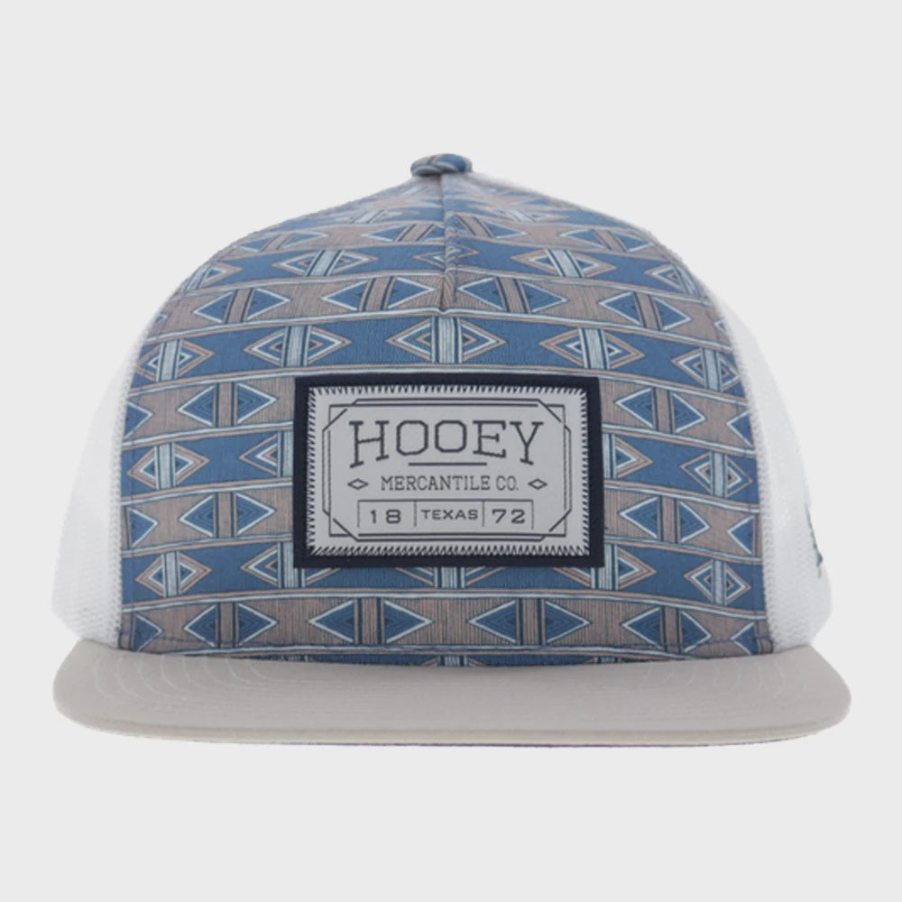 Doc 5-Panel Trucker Snapback Hat Blue/White