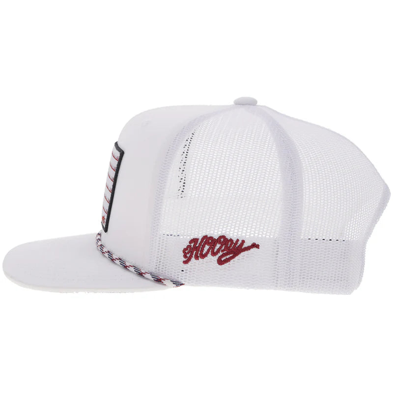 Liberty Roper" White w/ Flag Patch