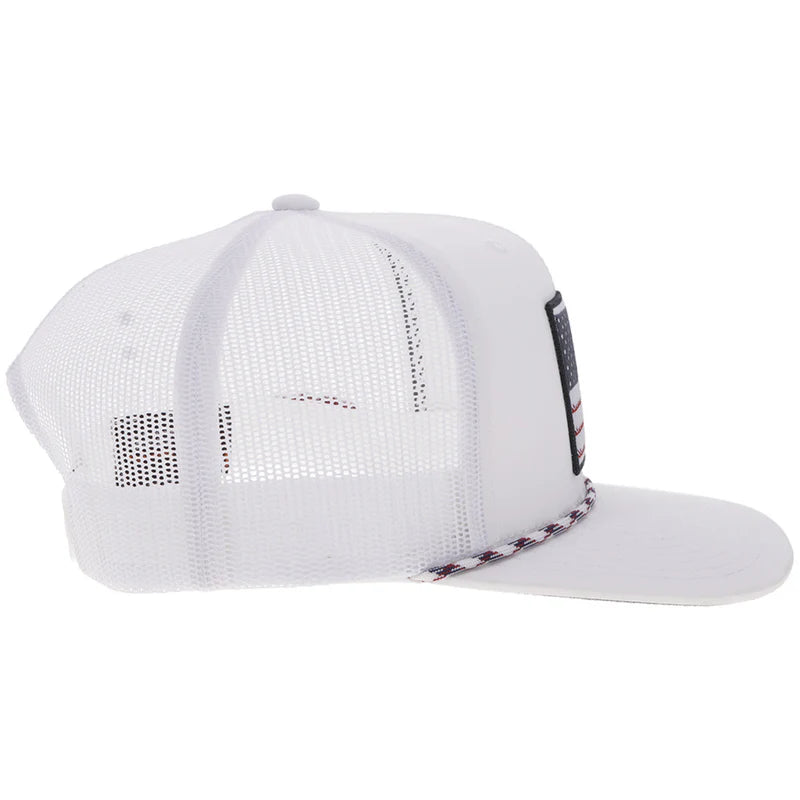 Liberty Roper" White w/ Flag Patch