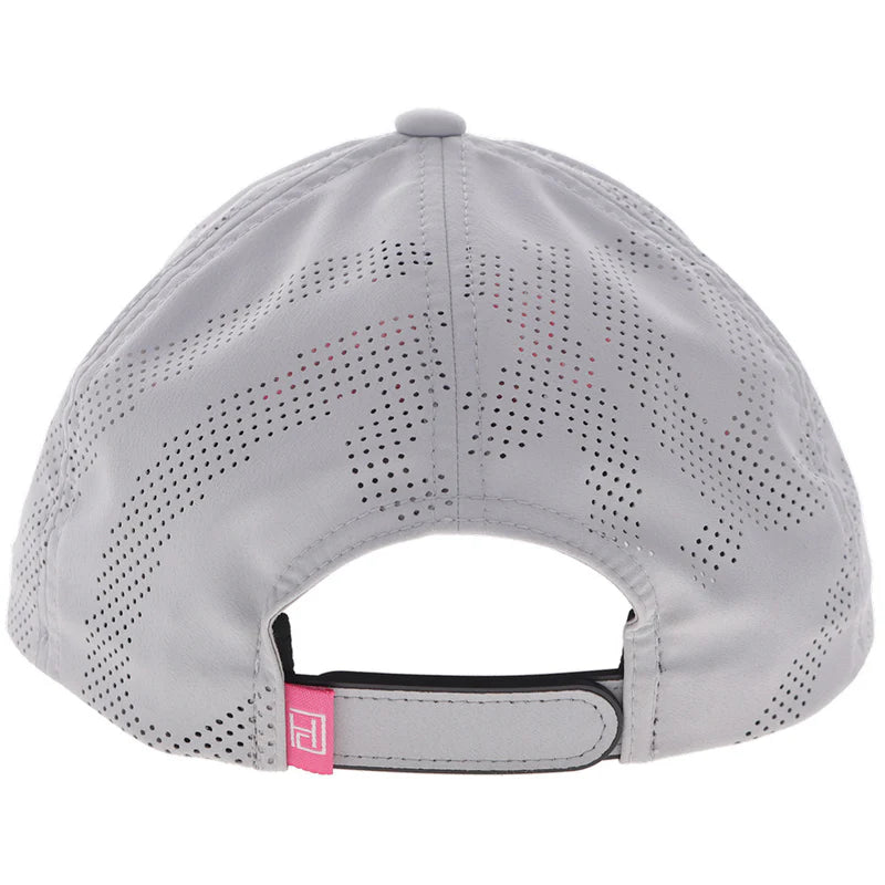 Cowgirl Golf" Hat Grey w/Pink