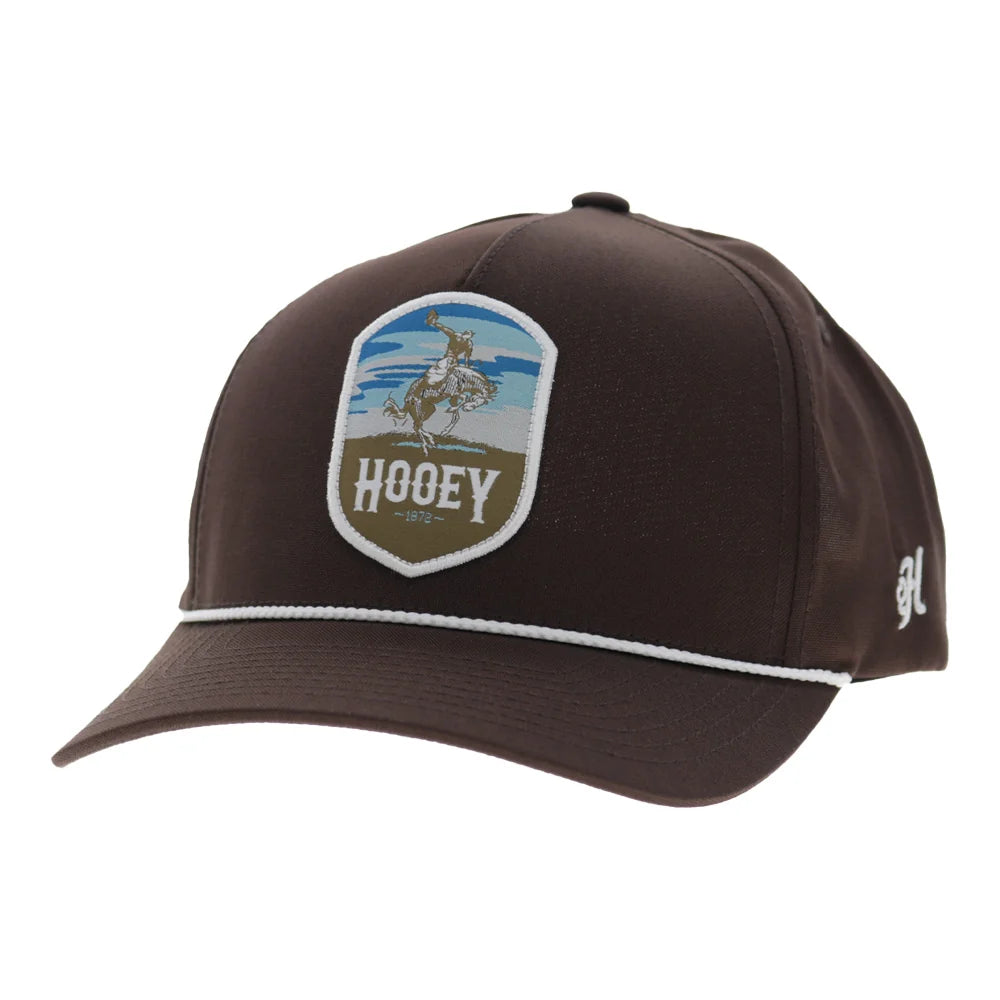 Cheyenne 5-Panel Trucker Snapback Hat Brown