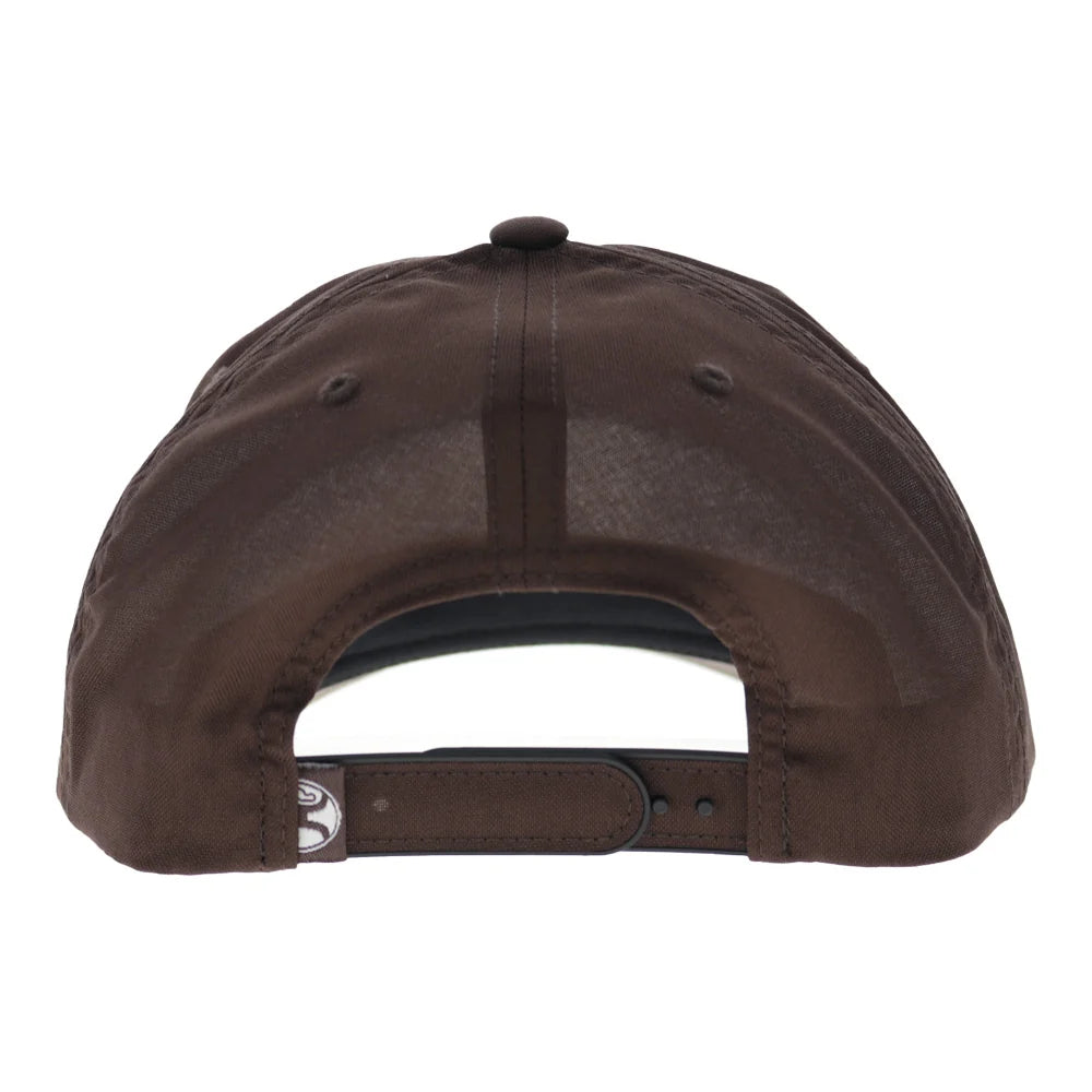 Cheyenne 5-Panel Trucker Snapback Hat Brown