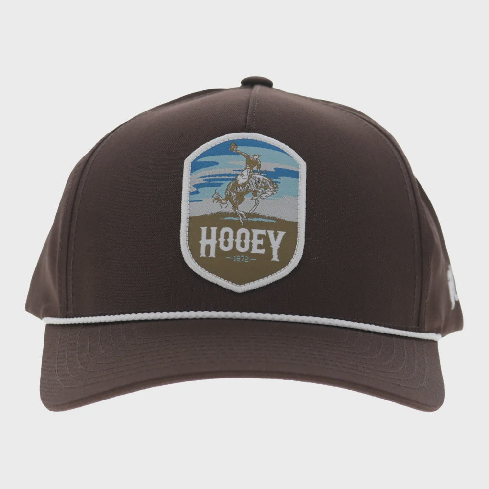 Cheyenne 5-Panel Trucker Snapback Hat Brown