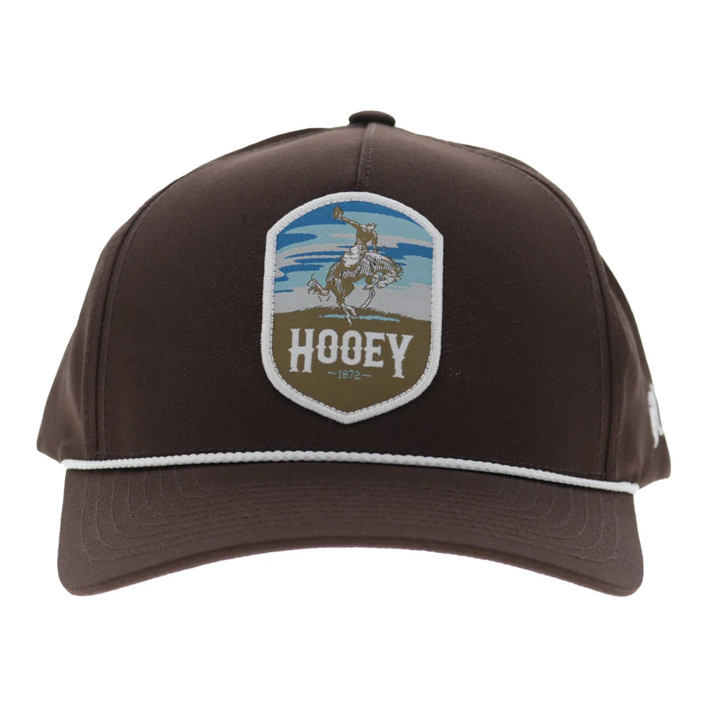 Cheyenne 5-Panel Trucker Snapback Hat Brown