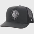 Sage to Saddle" Hat Black w/White