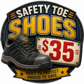 SAFETY TOE SHOE SALE
