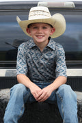 BOYS POLO AZTECH PRINT