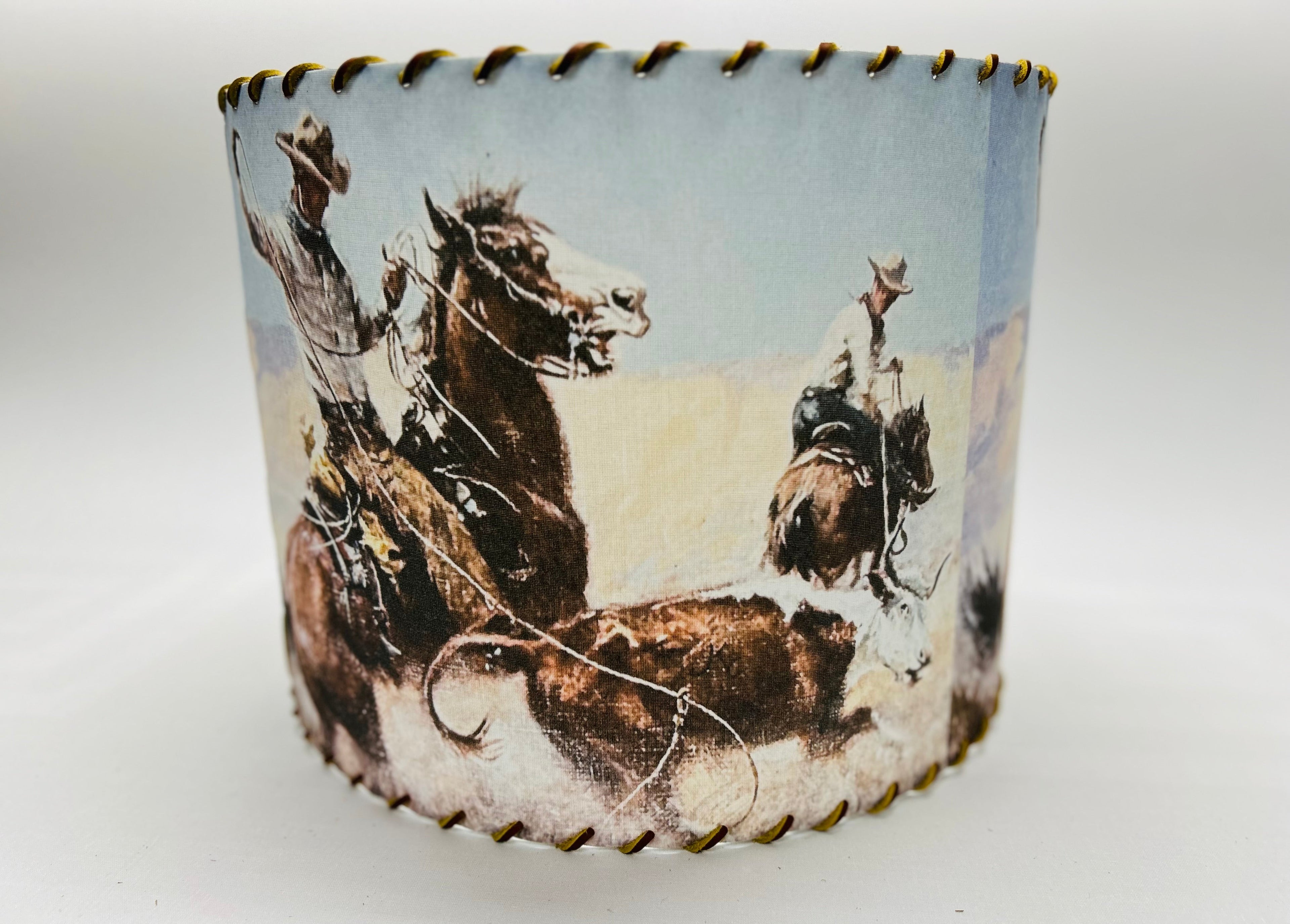 RDR Pasture Roping Lampshade Small